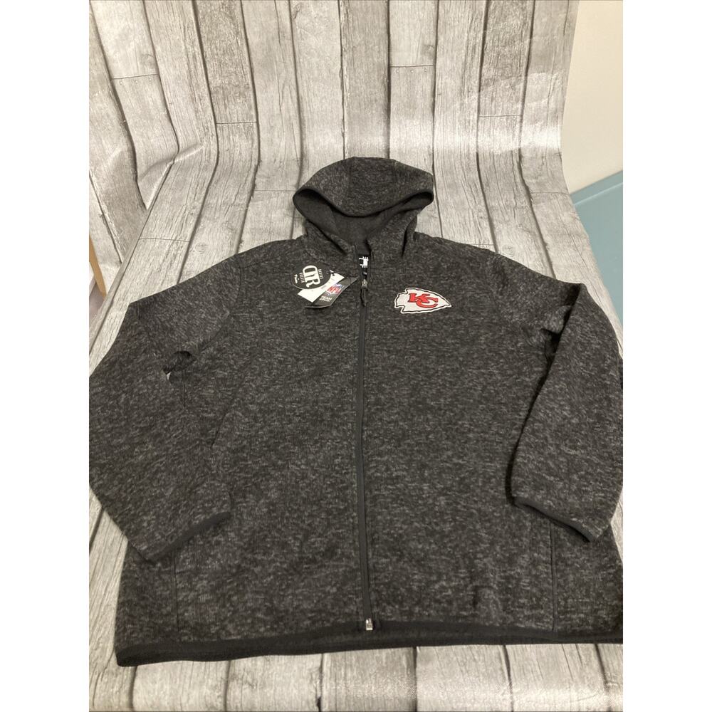 NWT Men’s Darius Rucker X Fanatics Kansas City Chiefs Full Zip Jacket XL Charcoa